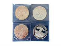 4 - 1oz .999 Silver Rounds
