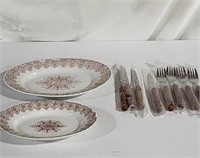 Platters and utensils