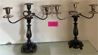 X - PAIR OF CANDLEHOLDERS - L83