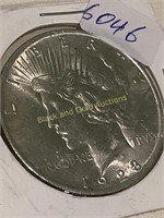 1923 UNC Silver Peace Dollar