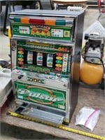 19" x 32"t Slot Machine w/ Tokens & Key