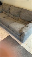 83"x43" Gray Cloth Sofa Sleeper