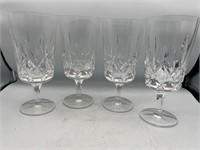 4 Gorham Crystal King Edward Iced Tea Glasses