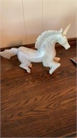 12"x8" Marble Unicorn Statue Broken Leg