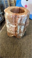5" tall marble candle holder