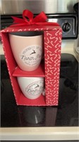Set of 2 xmas coffee cups