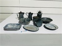 (10) Graniteware Pieces