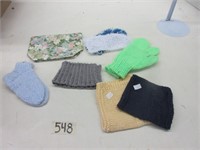 Handmade items - 2 dishcloths, kids socks