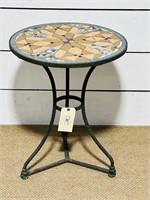 Cast Iron Mosaic Garden Table