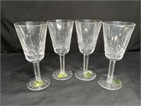 4 Waterford Lismore Sherry Glasses