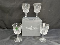 4 Waterford Crystal Lismore Port Glasses