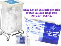 25 NEW Medegen Hot Water Soluble Bags 28" X 39"