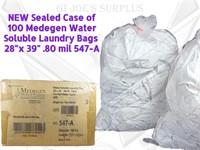 Case 100 Medegen Hot Water Soluble Bags 28" X 39"