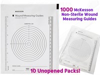 1000 New Sealed McKesson Wound Measuring Guides 7M