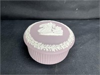 Wedgwood Jasperware Lilac Round Trinket Box