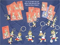 21 NOS 2018 Russia FIFA World Cup Soccer KeyChains