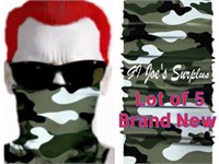 5 Camouflage Scarf Face Mask Cover Bandana 3A1