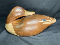 Creations by Cranford Painted Duck Sculpture