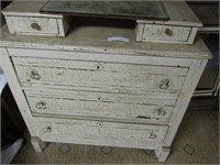 Vintage Chest of Drawers and Vintage Wooden Mirror