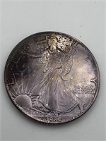 1986 US Walking Liberty Eagle Silver Dollar