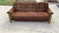 Brown sofa, matches lot 25