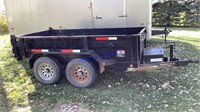 2011 Maxey dump trailer, 10’ x 5’, ramps, tandem
