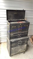 Storehouse tool box, top & bottom on wheels, 3
