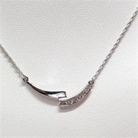 $1900 10K  Diamond(0.1Ct,Si1-Si2,G-H) Necklace