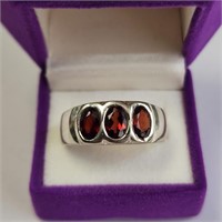$200 Silver Garnet Ring