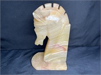 Single Vintage Large Knight Chesspiece Bookend