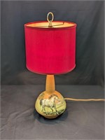 Custom Hand Painted Horse Lamp