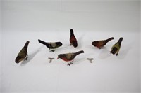 6 WIND-UP SCHUCO BIRDS: