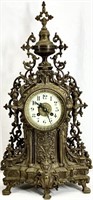 Antique Baroque Architecture Mantle Clock