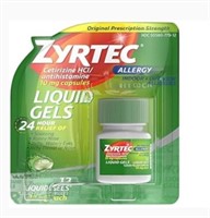 Zyrtec 24 HR Allergy Relief Liquid Gel Capsules  C
