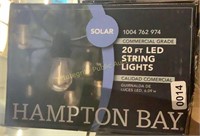 Hampton Bay Solar 20’ LED String Lights