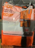HDX Orange Adjustable Safety Vest One Size