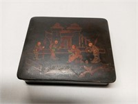 Vintage Asian Black Lacquer Box