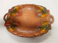 Vintage Colorful Nut or Cracker Tray