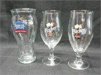 Three Beer Glasses