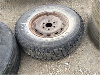 Original UNIROYAL LAREDO LTL tire, block tread,