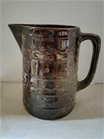 Pottery USA glazed pitcher 8 in