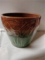 Pottery USA glazed flower pot 8x7