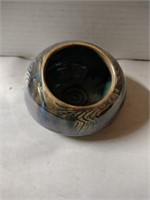 Pottery glazed ashtray
