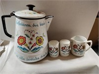 Swedish coffee pot teapot with accessories