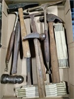 Lot of hammers and rulers