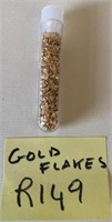 B - VIAL OF GOLD FLAKES (R149)