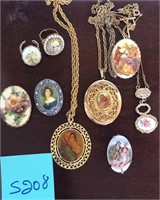 B - MIXED LOT OF COSTUME JEWELRY (S208)
