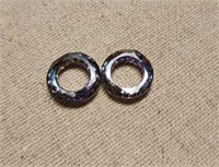 2 Glass Rings 7.25 Tcw