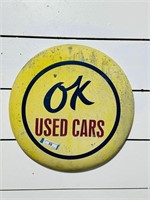 Plastic OK Used Cars Advertising Sign
