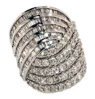 10k Gold 4.00 ct Diamond Cocktail Ring